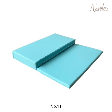 เบาะรองนั่ง พับได้ NUNTA LEATHER RISE FLODABLE SEAT 60X60X10CM สีฟ้าอ่อน_0